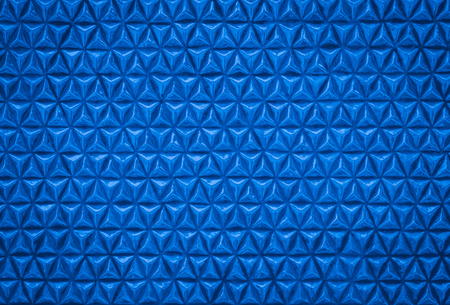 Brass or Blue Three-pointed sheriff star badge in design wallpaper texture background.