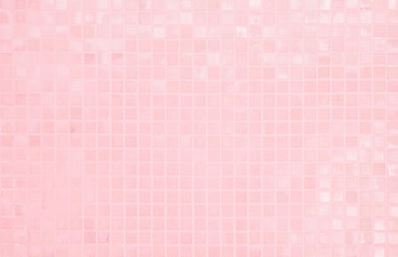 Colorful pastel ceramic wall and floor grid tiles abstract background. Design geometric mosaic texture decoration of the bedroom, Home or office. Simple seamless pattern for backdrop advertising.の写真素材