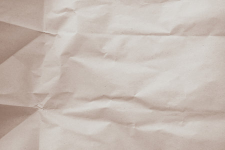Crumpled paper texture or background with copy space for text or imageの写真素材