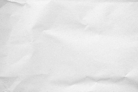 White crumpled paper texture or background for design with copy space for text.の写真素材
