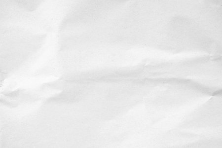 White crumpled paper texture or background for design with copy space for text or image.の写真素材
