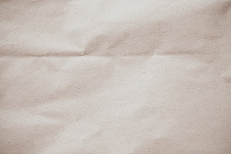 Brown crumpled paper texture or background for design with copy space for text or imageの写真素材