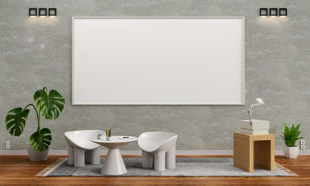Tutor room interior, 3d rendering