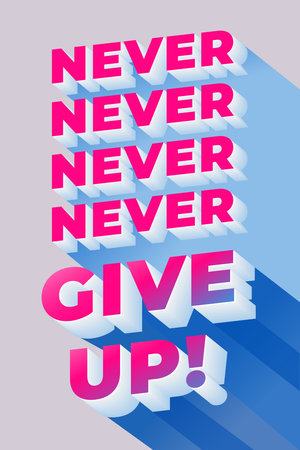 Quote inspiration and motivation Yes You Canのイラスト素材