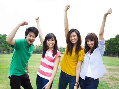 Group of Asian young peopleの写真素材