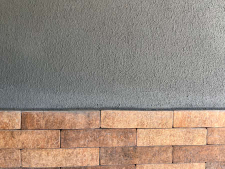 background texture bricks and grey concrete