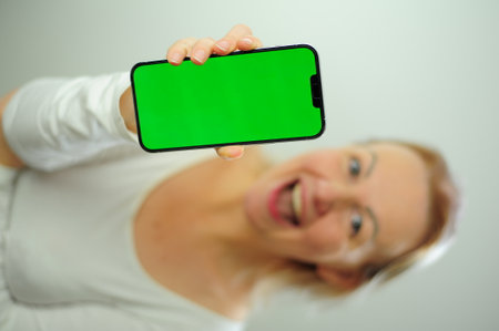 Chroma Key Phone green screen space for advertising Hurray Victory has found Fabulous Photo of a...