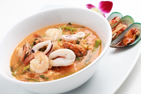 Sukiyaki seafood , Thailandの写真素材