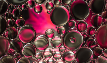 water bubbles abstract light illuminationの写真素材