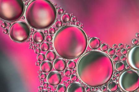 water bubbles abstract light illuminationの写真素材