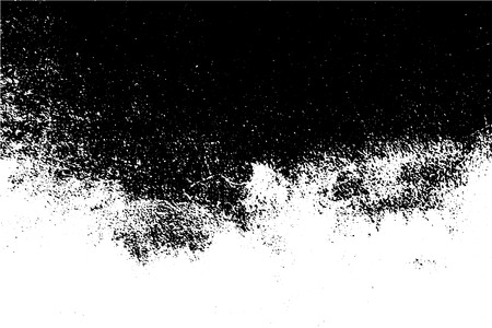 Black and white grunge urban texture vector with copy space. Abstract illustration surface dust and rough dirty wall background with empty template. Distress and grunge effect concept.のイラスト素材