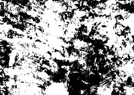 Black and white grunge urban texture vector with copy space. Abstract illustration surface dust and rough dirty wall background with empty template. Distress and grunge effect concept. Vector .のイラスト素材