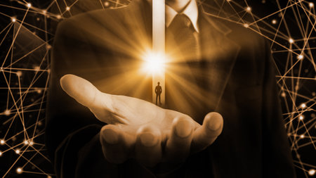 Stock market or forex trading graph and candlestick chart suitable for financial investment concept. Economy trends background for business idea and all art work design. Abstract finance background.の写真素材