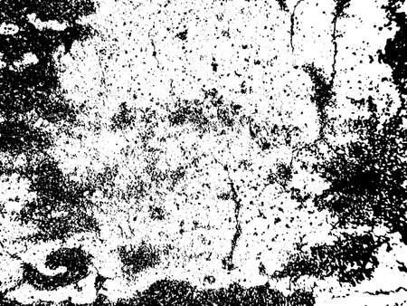Black and white grunge urban texture vector with copy space. Abstract illustration surface dust and rough dirty wall backgroundのイラスト素材