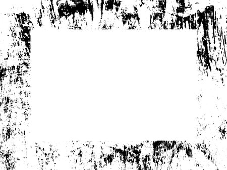 Grunge frame. Black and white grunge background for your design. Vector illustrationのイラスト素材
