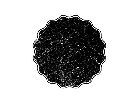 Black and white grunge stamp on white background. Vector illustration.のイラスト素材