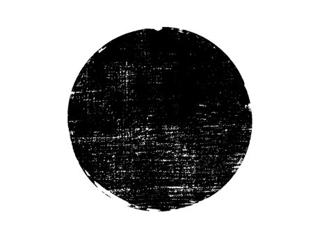 Black grunge circle on a white background. Vector illustration for your design.のイラスト素材
