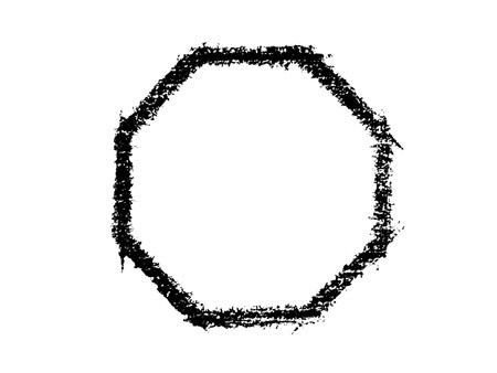 Grunge black circle frame isolated on white background. Vector illustration.のイラスト素材