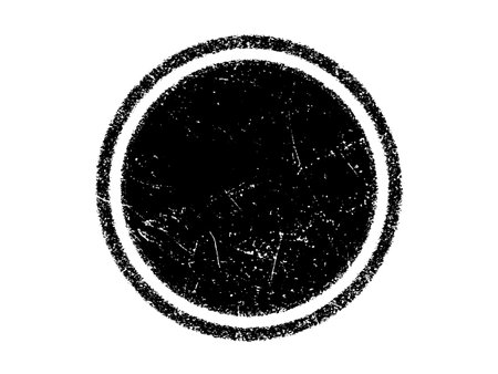 Black grunge circle on a white background. Template for your design. Vector illustrationのイラスト素材