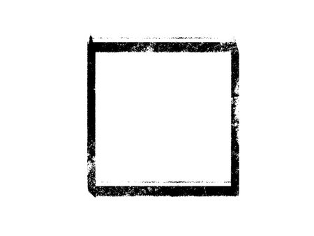 Black grunge square frame isolated on white background. Vector illustration.のイラスト素材