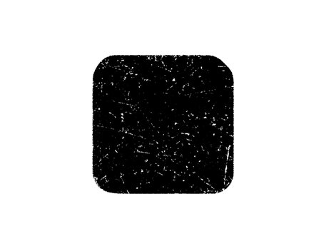Black square on white background. Grunge texture. Vector illustration.のイラスト素材