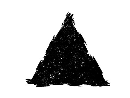 Black grunge triangle on white background. Vector illustration for your designのイラスト素材