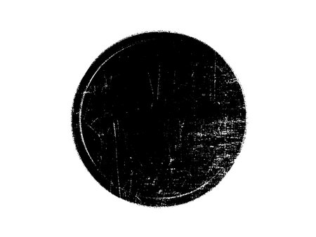 Grunge black circle on a white background. Vector illustration.のイラスト素材