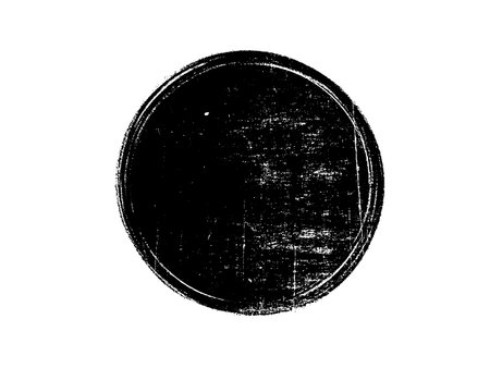 grunge black circle on a white background. vector illustration.のイラスト素材