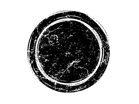 Black grunge circle. Template for your design. Vector illustration.のイラスト素材
