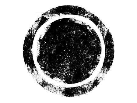 Vector grunge circle. Grunge circle for your design.のイラスト素材