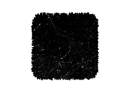 Black grunge square on white background. Grunge texture. Vector illustration.のイラスト素材