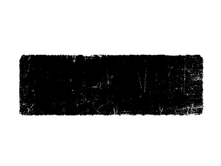 Black grunge banner isolated on a white background. Vector illustration.のイラスト素材
