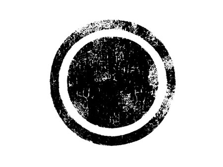 grunge black circle on a white background. vector illustration.のイラスト素材