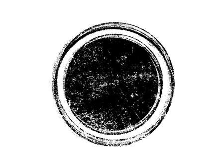 Grunge circle stamp. Grunge texture. Vector illustration.のイラスト素材