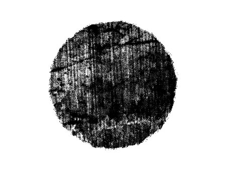 Black grunge circle on a white background. Grunge texture.のイラスト素材
