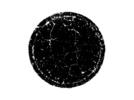 Black grunge circle on a white background. Vector illustration for your design.のイラスト素材
