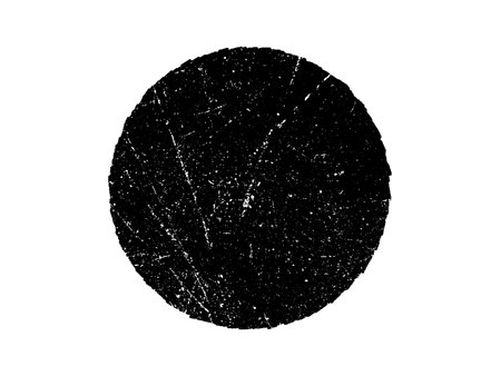 Grunge black circle on a white background. Vector illustration.のイラスト素材