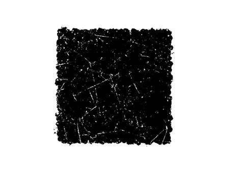 Grunge black square frame isolated on white background. Vector illustration.のイラスト素材