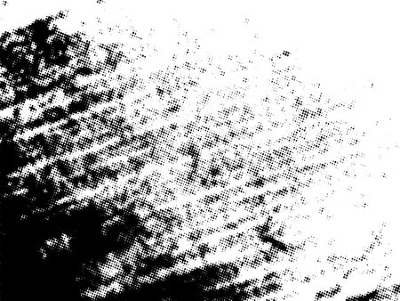 Black and white grunge halftone. Distress overlay texture. Abstract vector background.のイラスト素材