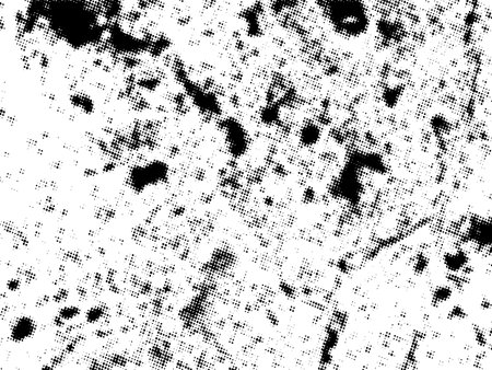 Black and white grunge halftone texture. Abstract background. Vector illustrationのイラスト素材