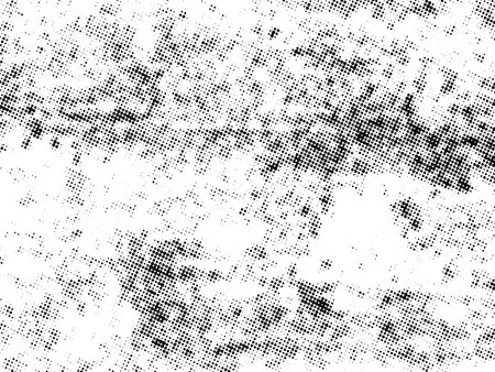 Distress urban used texture. Grunge rough dirty background. Brushed black paint cover. Overlay aged grainy messy template. Renovate wall scratched backdrop.のイラスト素材