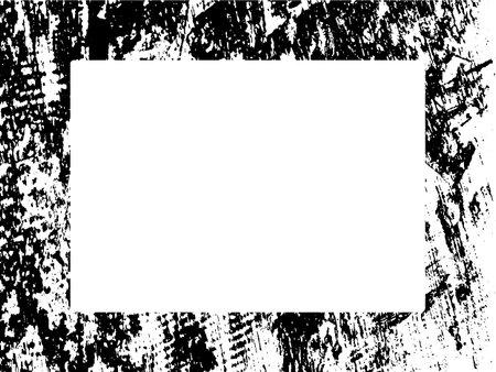 Grunge black and white background with frame. Vector illustration.のイラスト素材