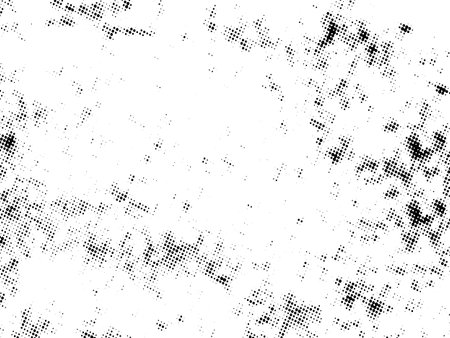 Black and white grunge halftone. Abstract background. Vector illustrationのイラスト素材