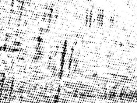 Distress urban used texture. Grunge rough dirty background. Brushed black paint cover. Overlay aged grainy messy template. Renovate wall scratched backdrop.のイラスト素材