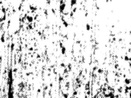 Black and white grunge halftone texture. Abstract vector background.のイラスト素材