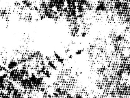 Abstract grunge halftone background. Black and white texture. Vector illustrationのイラスト素材