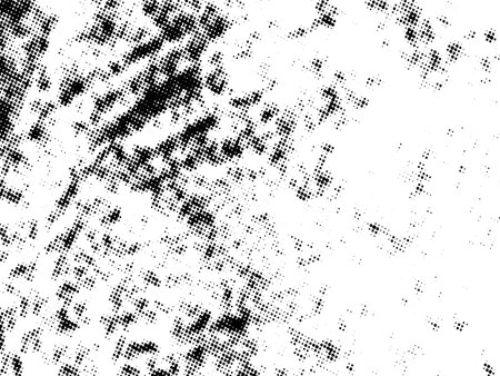 Black and white grunge halftone texture. Abstract background. Vector illustrationのイラスト素材