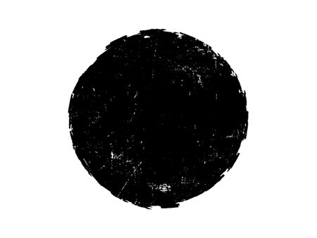 Grunge black circle on a white background. Vector illustration.のイラスト素材