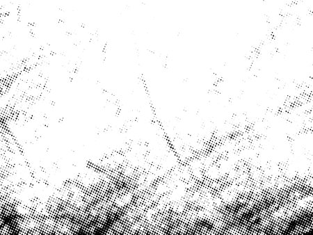 Black and white grunge halftone. Abstract background. Vector illustrationのイラスト素材