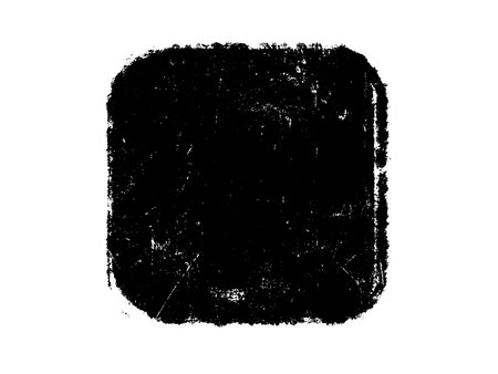 Black grunge square brush stroke on white background. Vector illustration.のイラスト素材